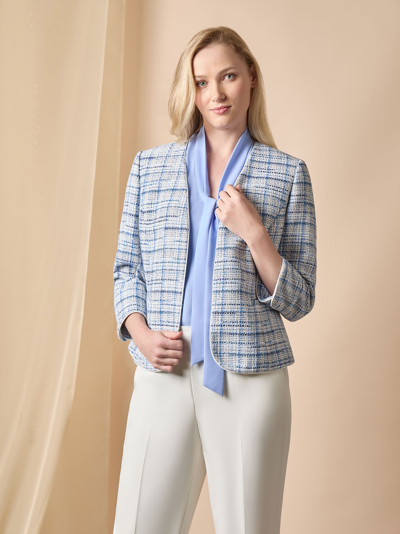 Plus Open Tweed Jacket