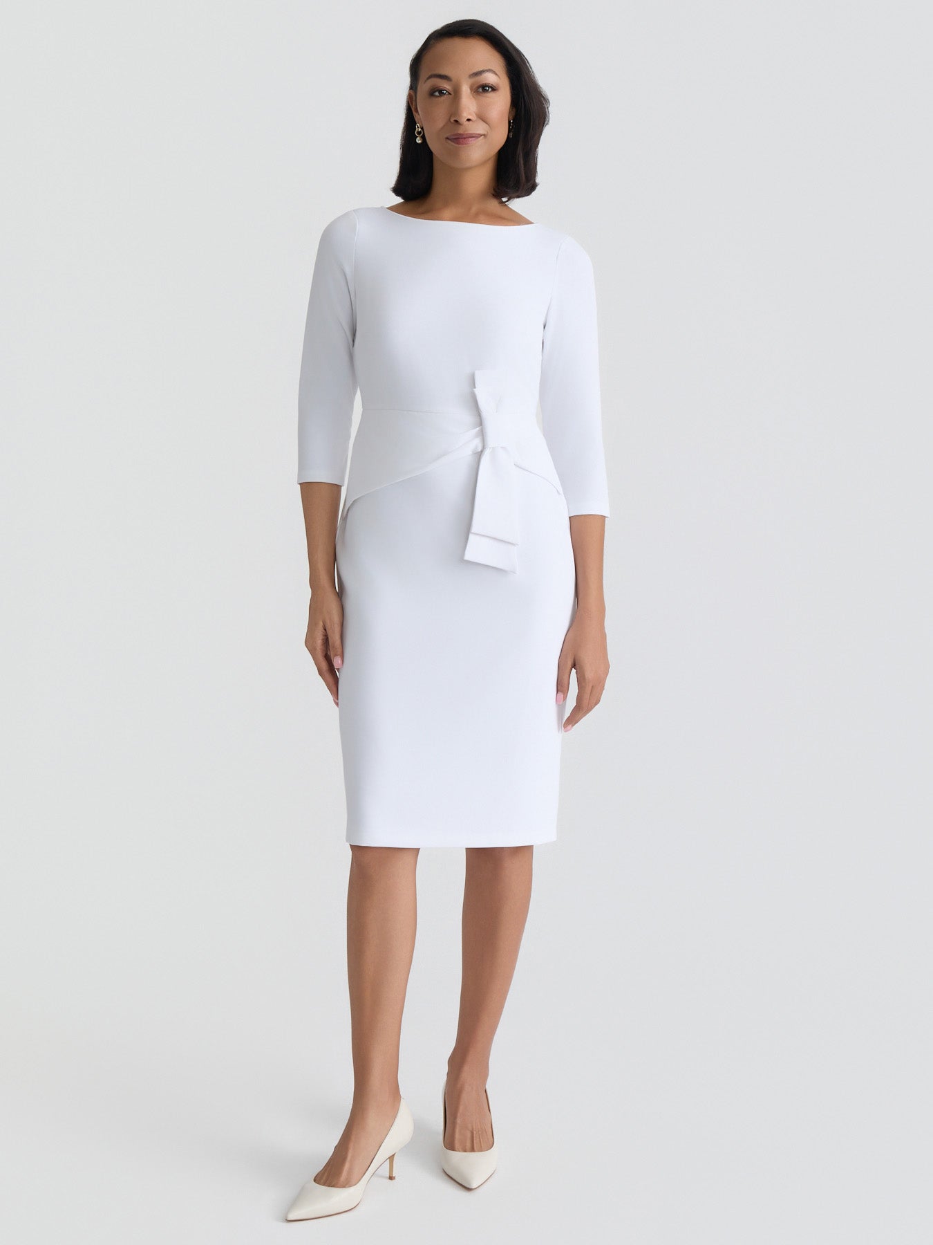 Bow Detail Sheath Dress