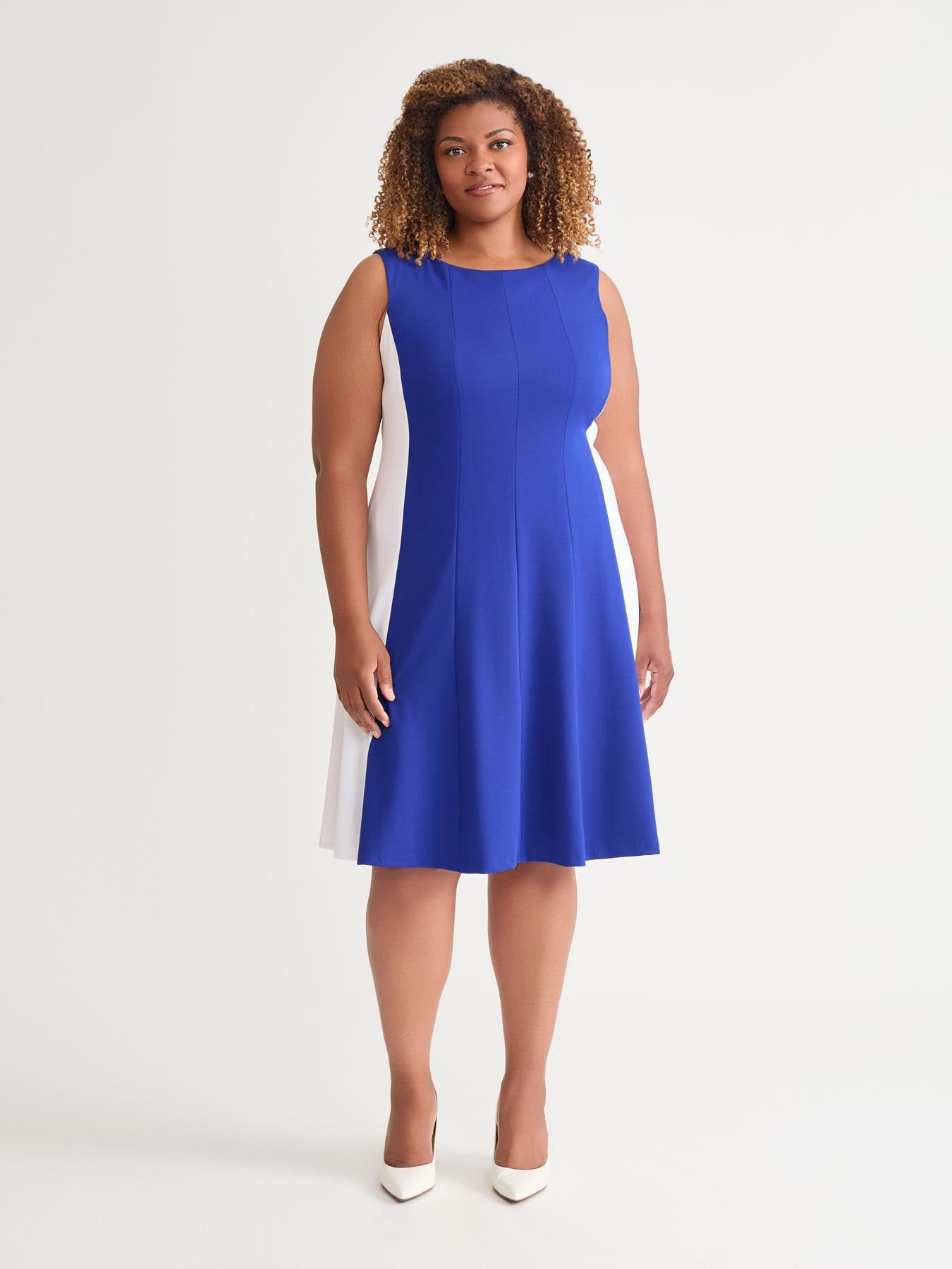 Grouping Mosaic Flare Sleeve Full Length Dress main image 1