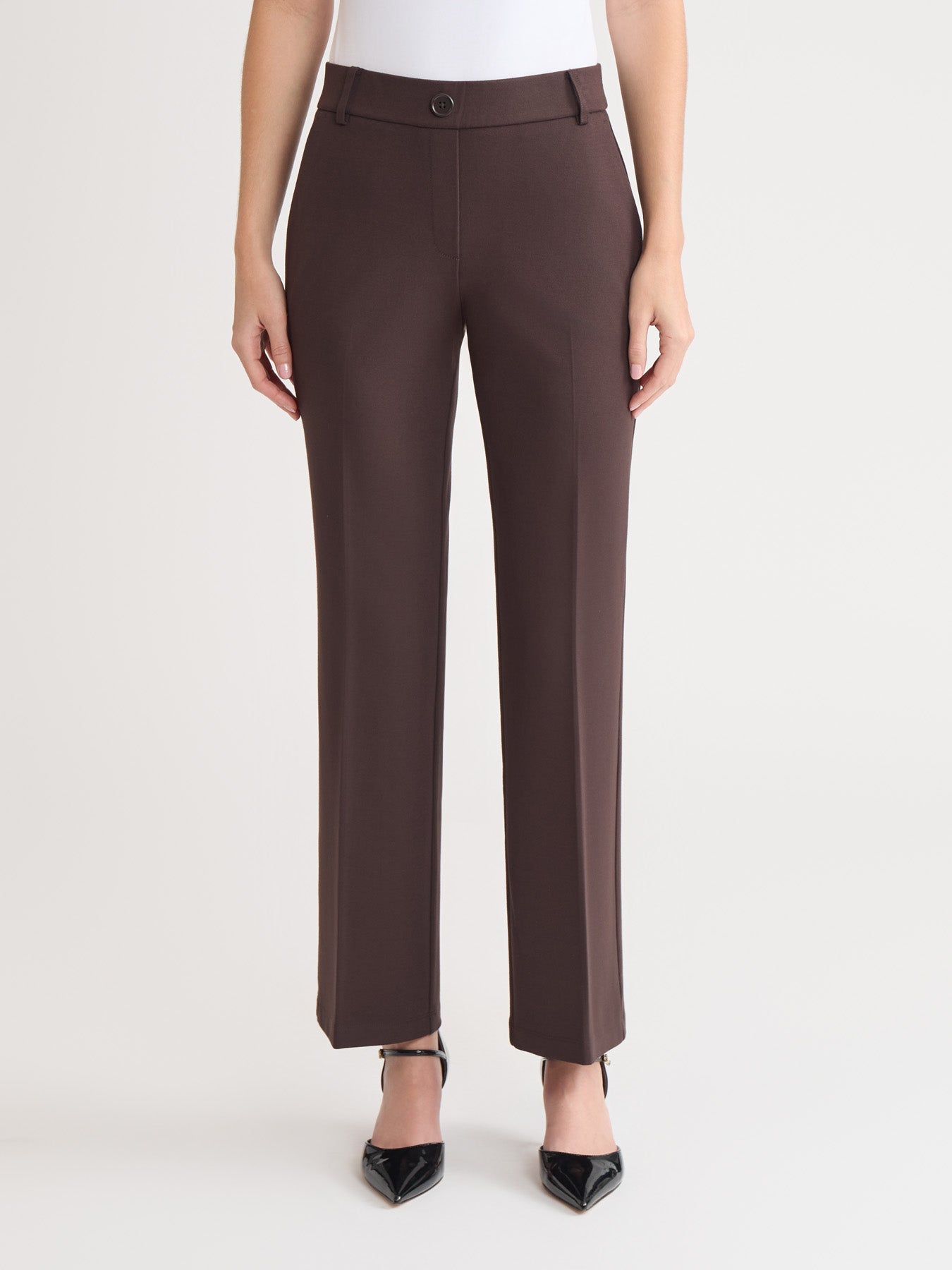 Pull-On Faux Fly Front Pant