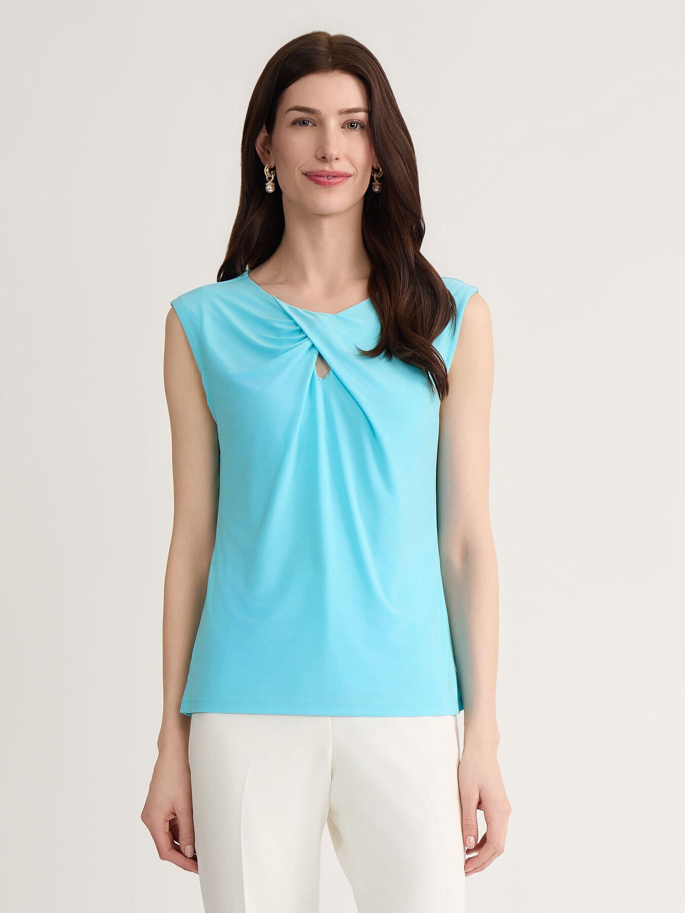 Keyhole Twist Neck Top