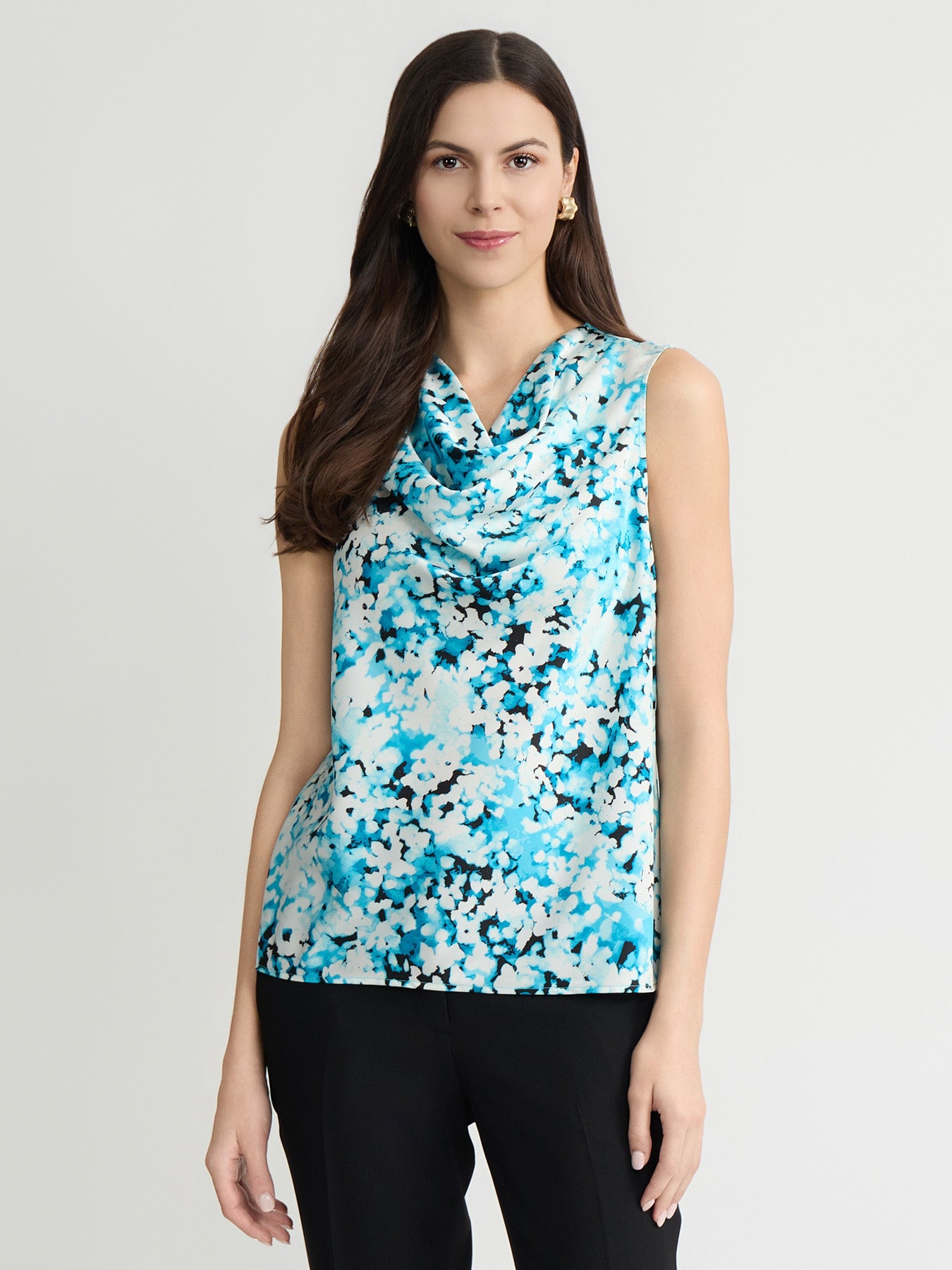 Petite Cowl Neck Top