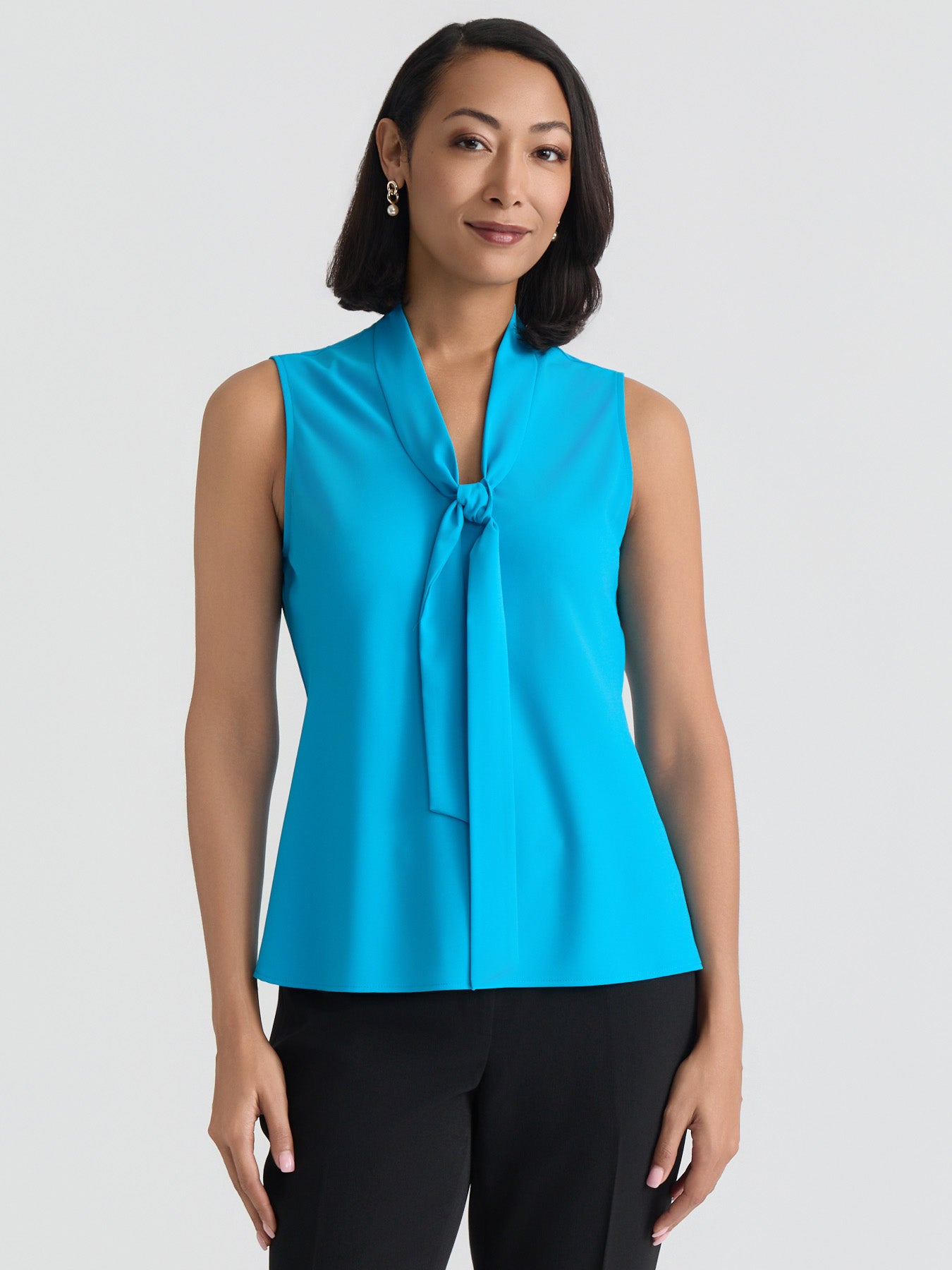 トップス UND UNEVENNESS TIE BLOUSE Women's Long Sleeve Tie Waist Blouse | LOVESTITCH