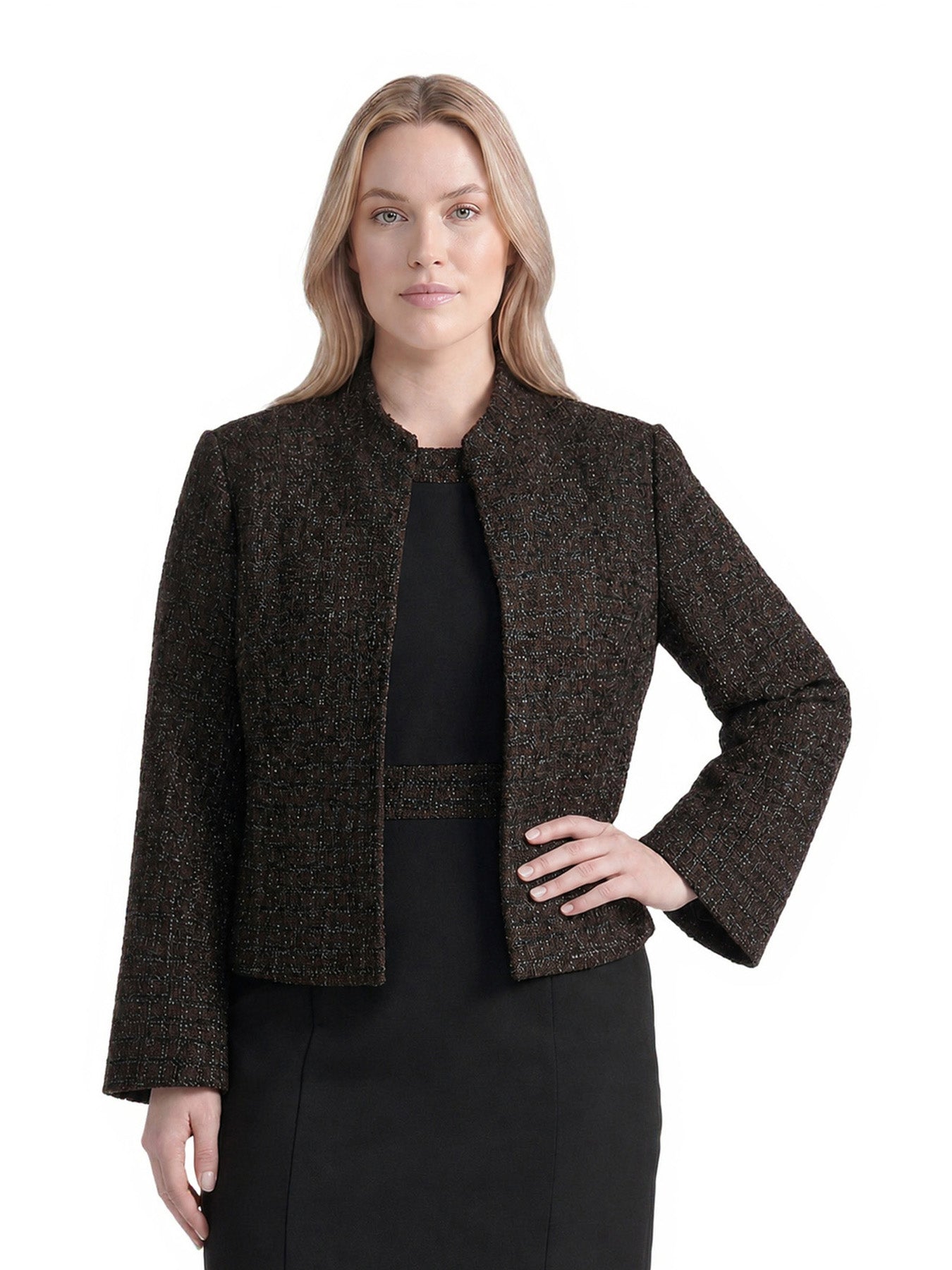 Plus Stand Collar Jacket