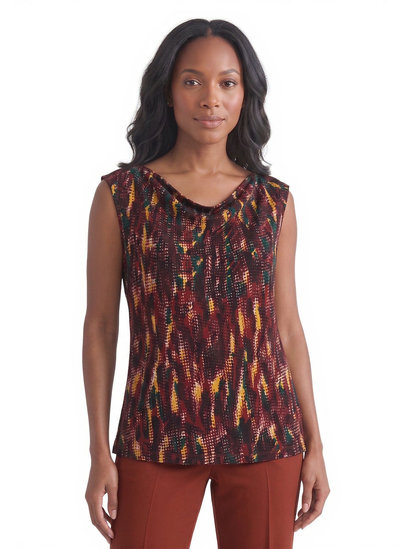Sleeve Yoke Sleeveless Top