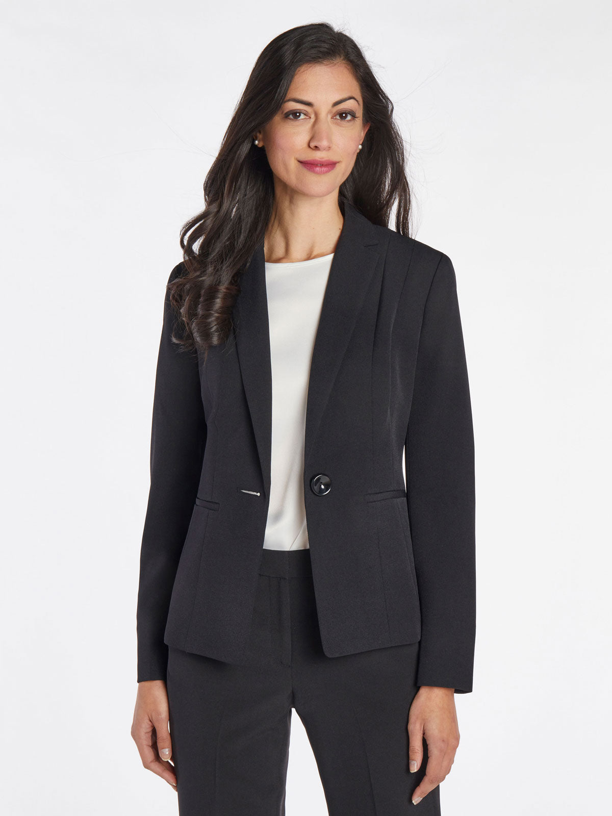 Plus Size Black Blazer Plus Size Crepe Blazer Kasper