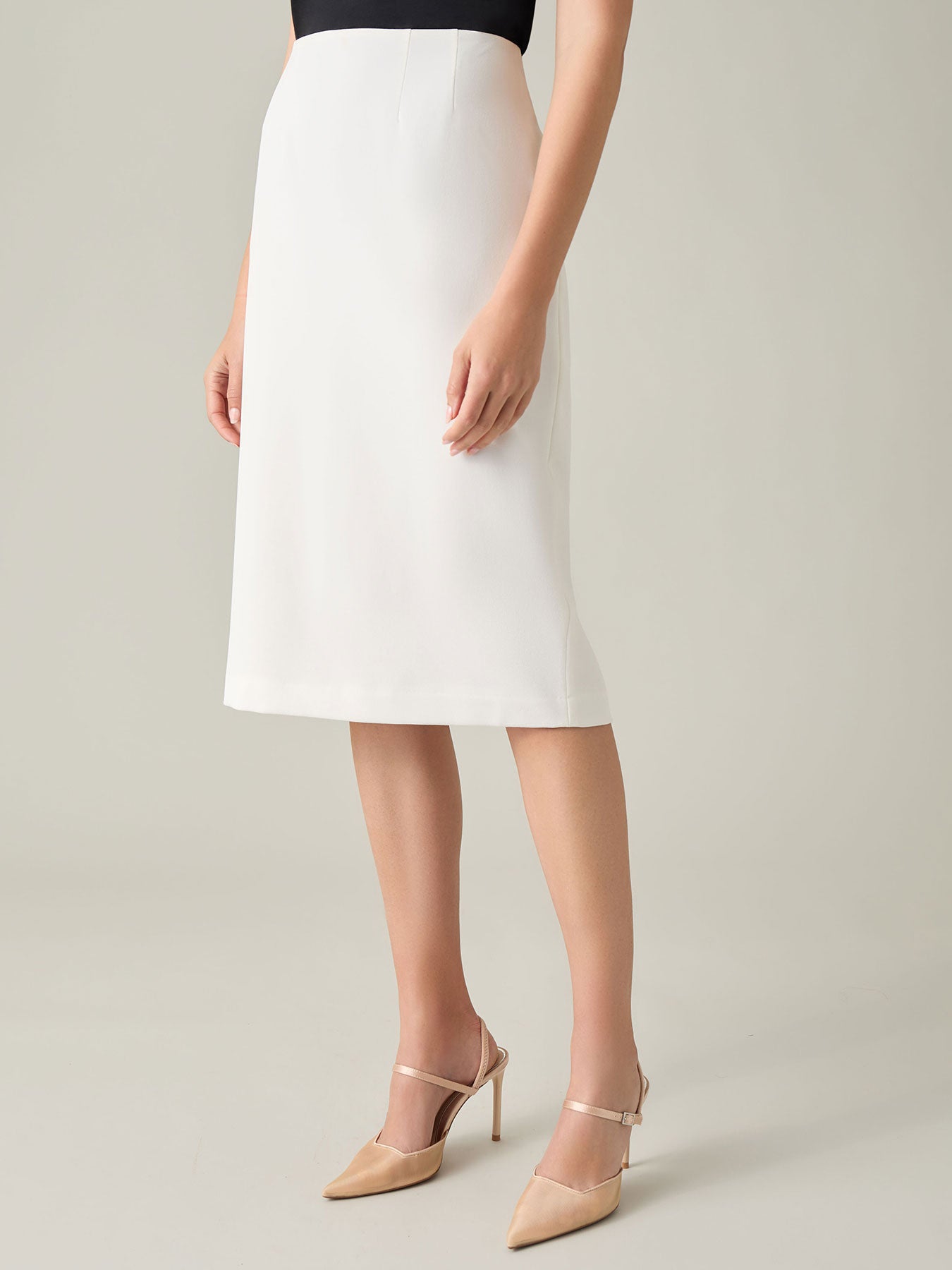 White Pencil Skirt Pencil Skirts Below the Knee Kasper