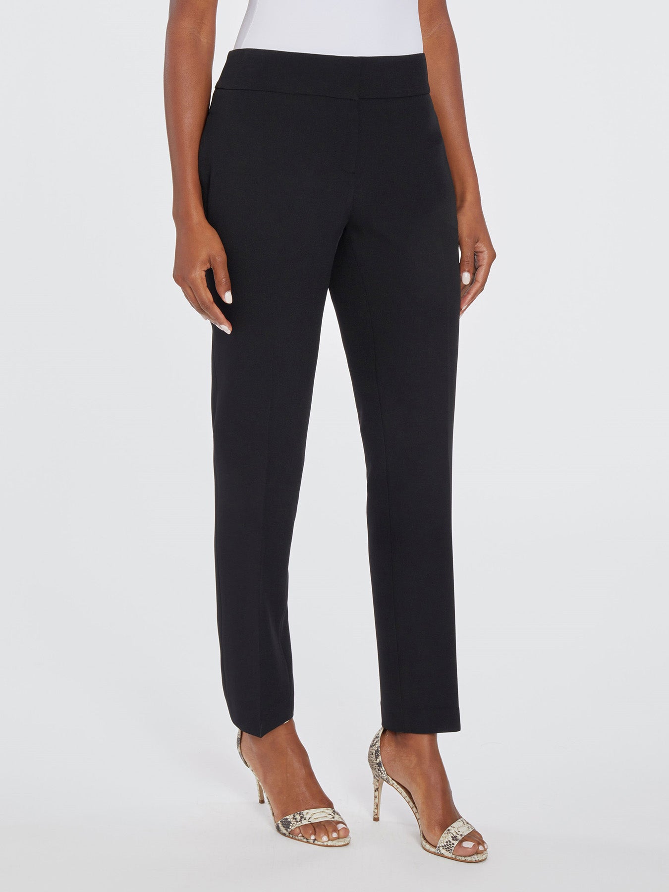 Kasper Womens Straight Leg Dress Pants, Black, 16