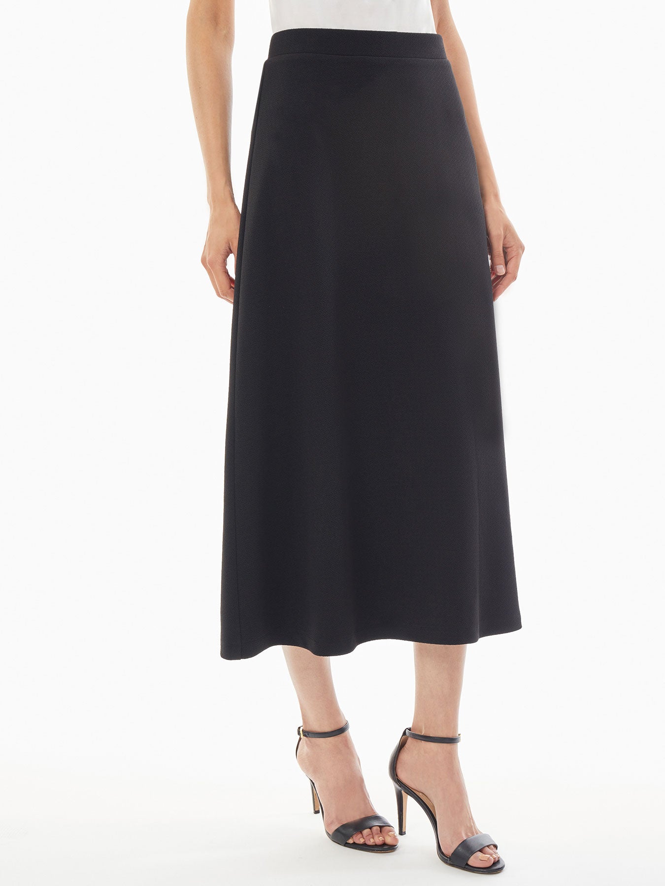 A-Line Maxi Skirt - Jersey Knit Maxi Skirt | Kasper