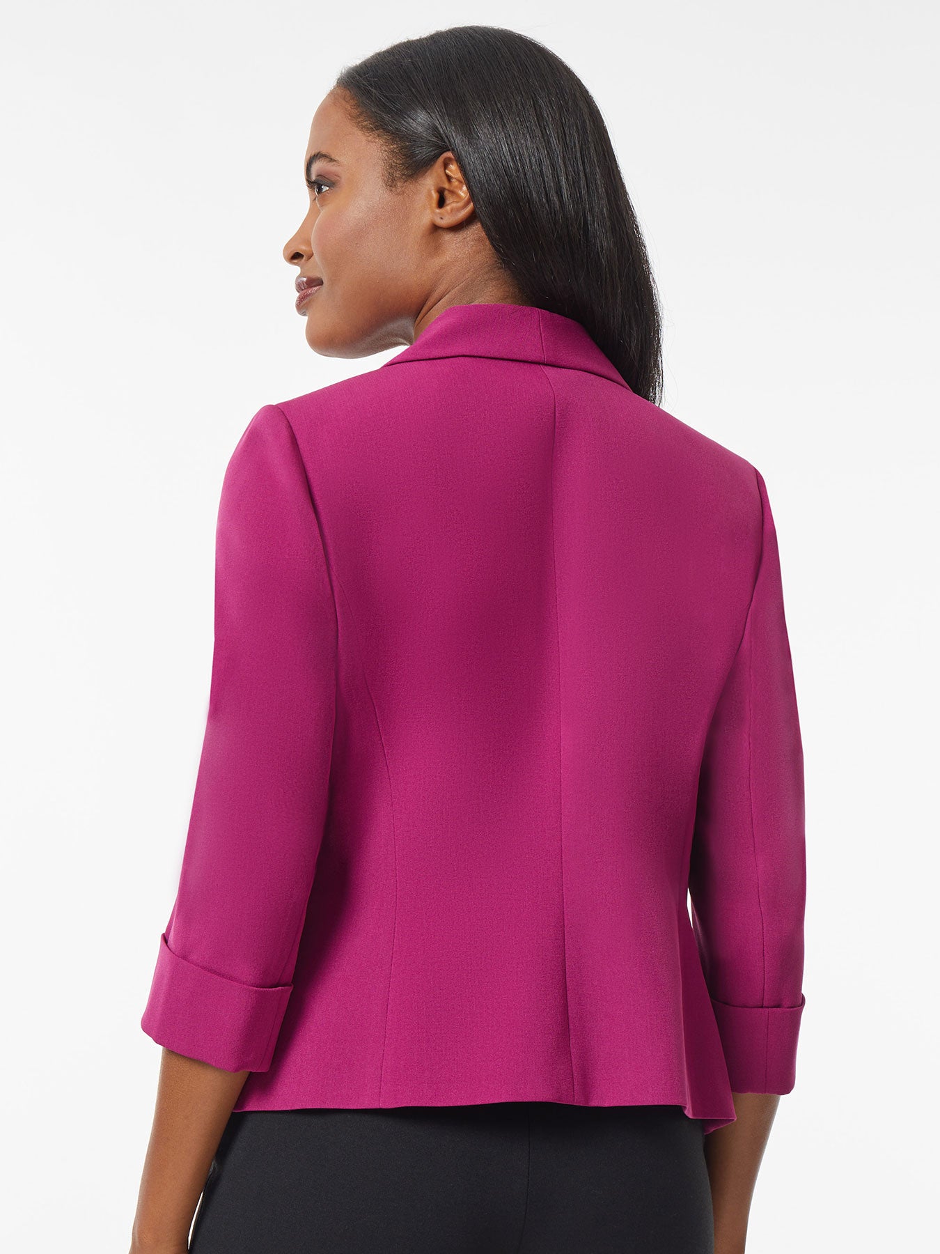 Plus Lena Jacket, Iconic Stretch Crepe