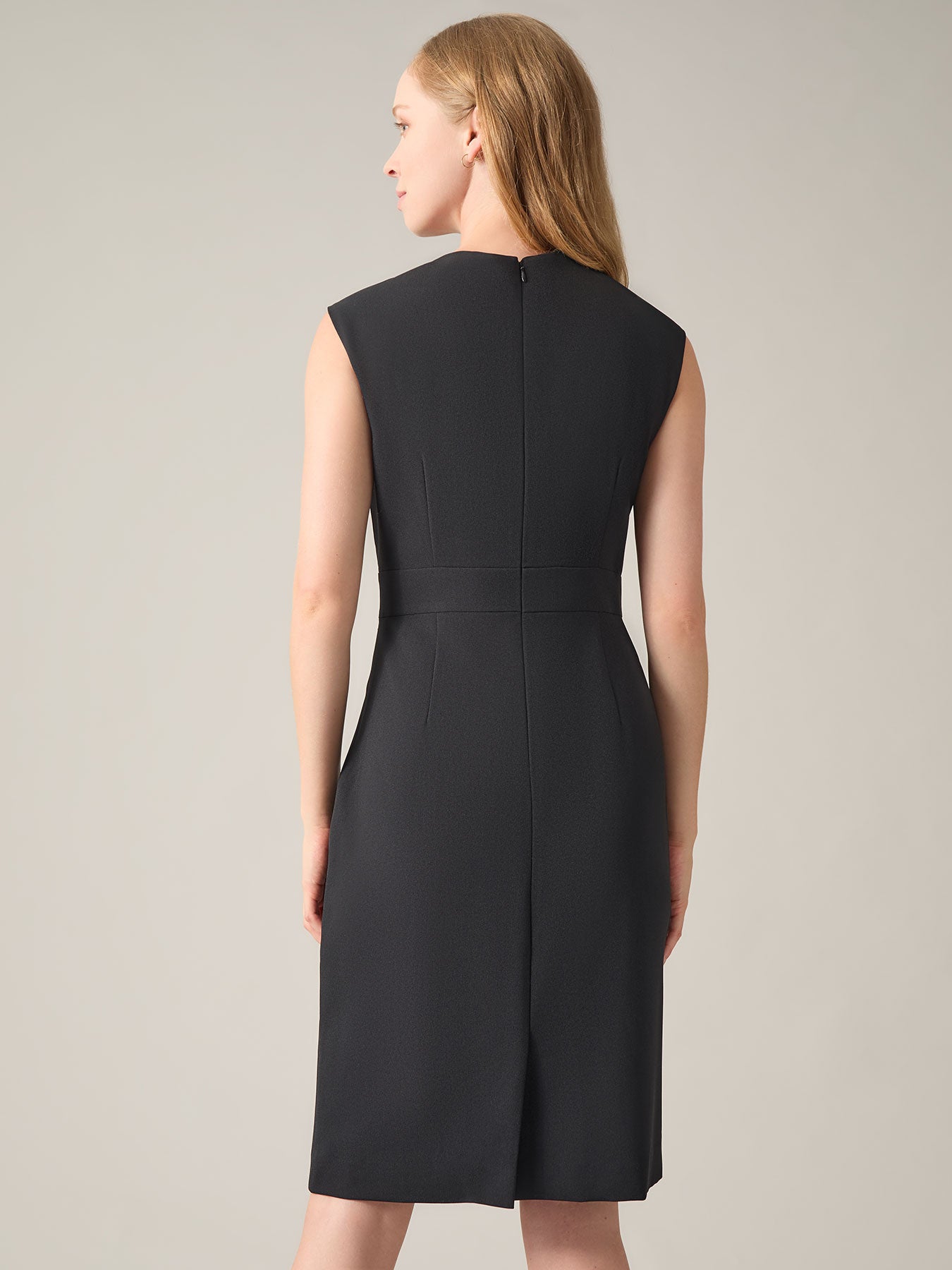 Kasper Women's Stetch Crepe Princess Seam Sheath Dress, Black, 18 Kasper Women's Stetch Crepe Princess Seam Sheath Dress, Black, 18
