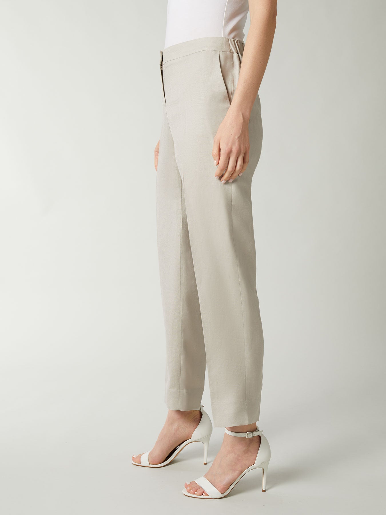 Buy Brown 100% Linen Pencil Pant For Women by Linen Bloom Online at Aza  Fashions.