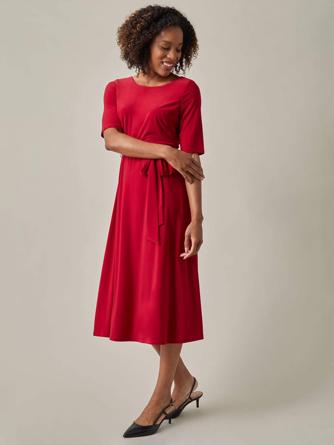 Kasper Women's Fit And Flare Dress, Red, 8