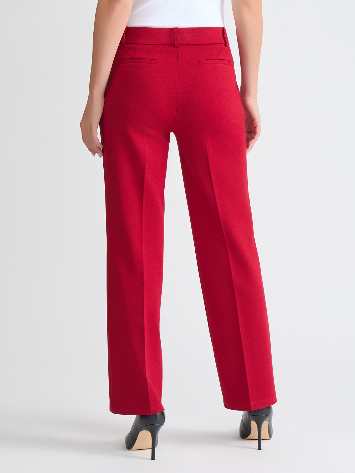 Kasper Women's Pull-On Trouser Pants - Red
