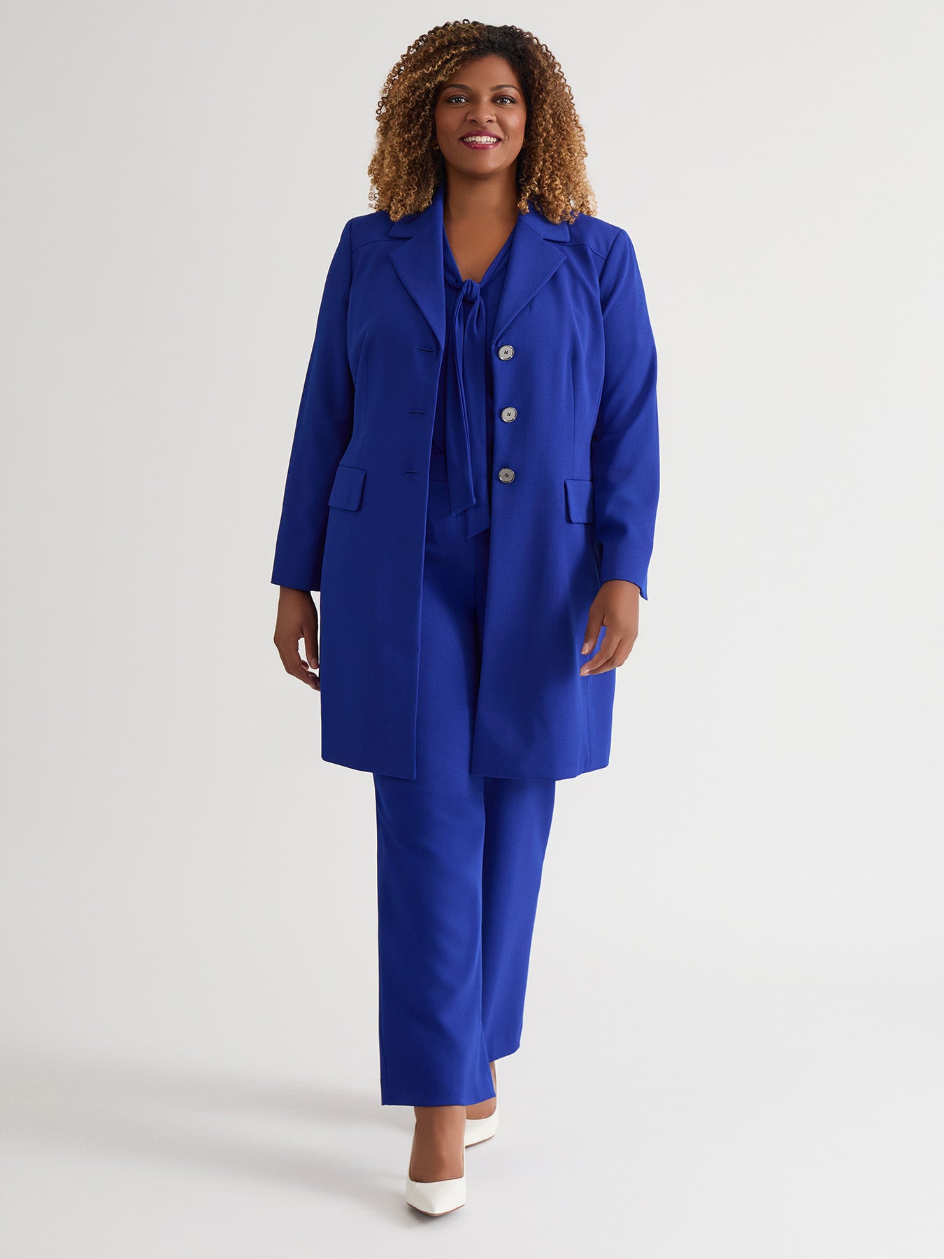 Belted Trench Coat, Royal Signature in Royal Signature | Kasper