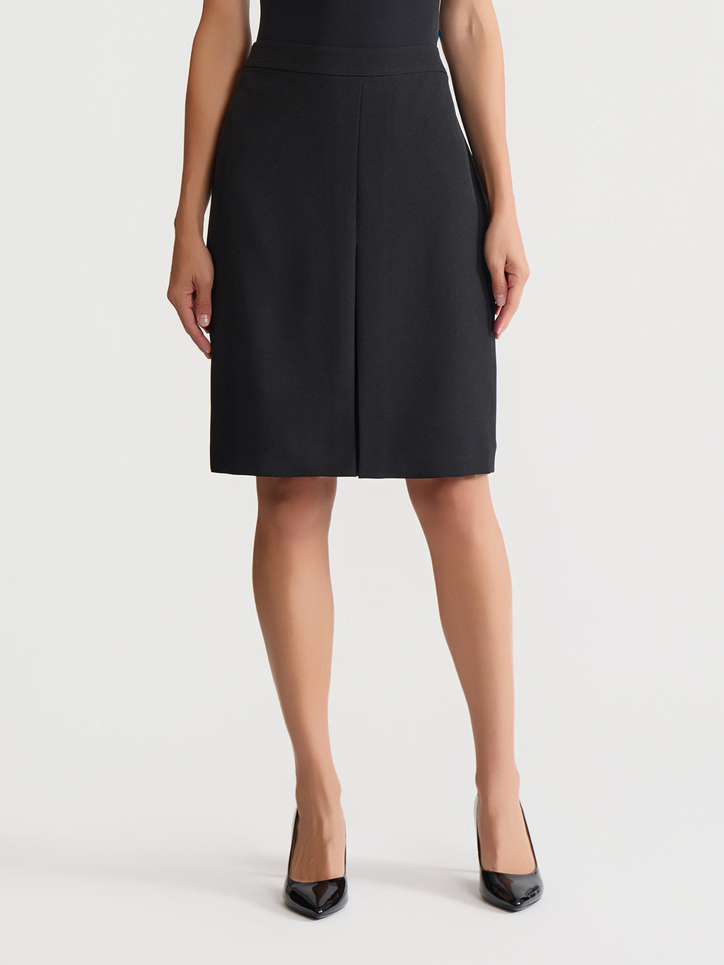 Pleat Front Skirt