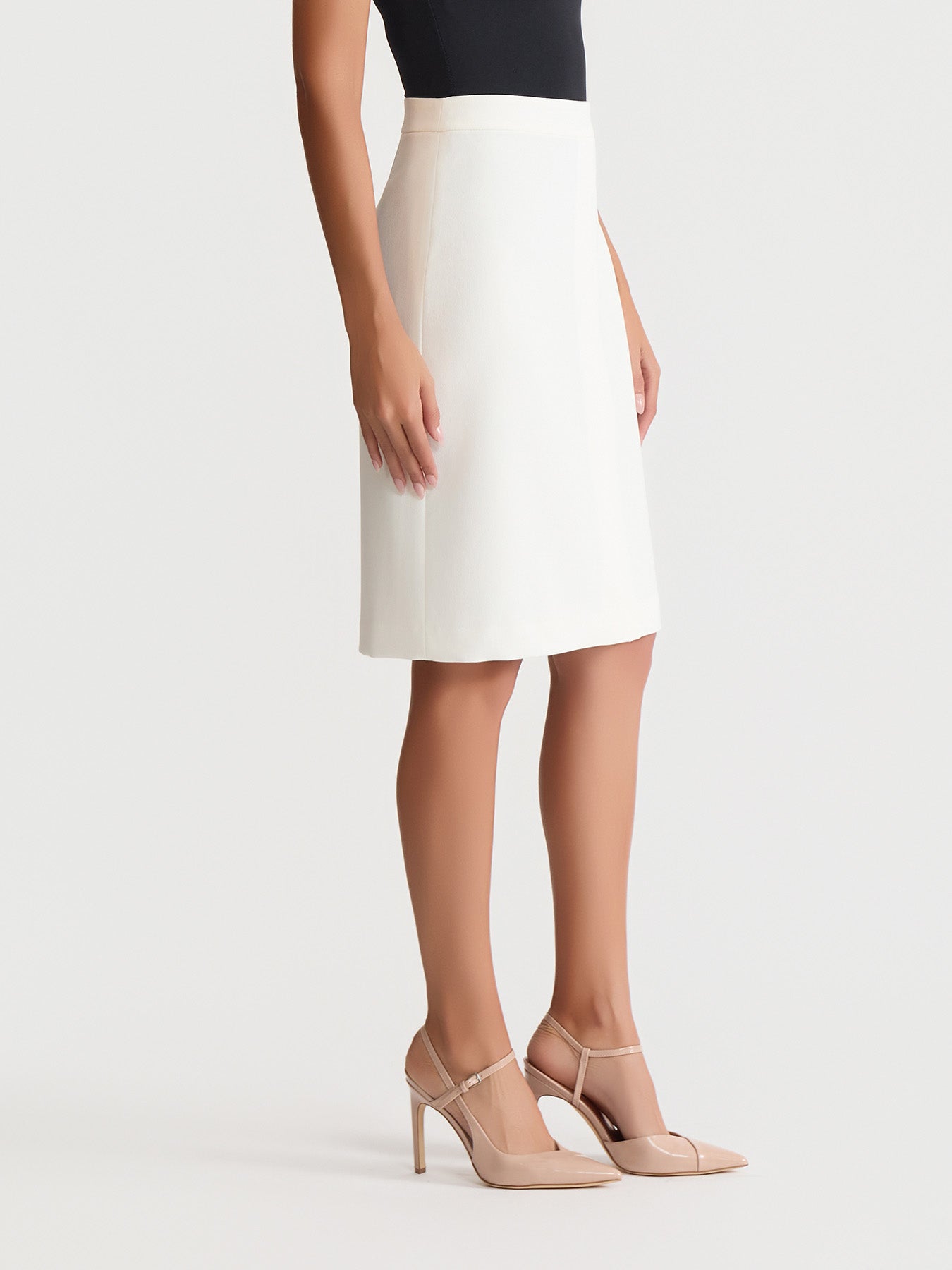 Pleat Front Skirt