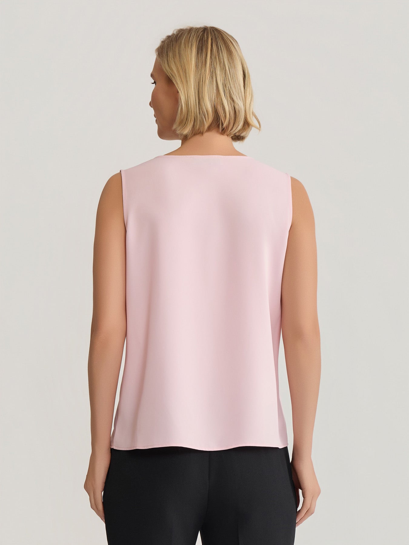 Plus Ruffle Neck Blouse in Tutu Pink | Kasper