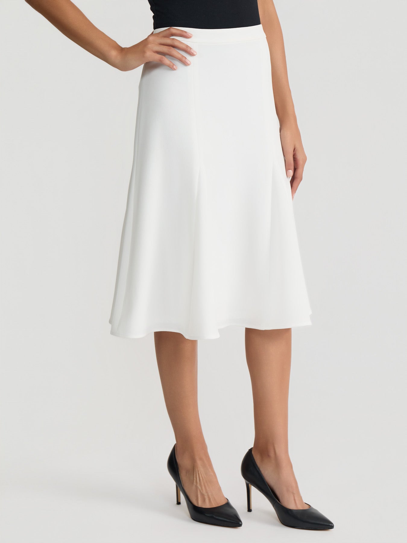 THETOE Pythagoras Fill Skirt White Sサイズ Godet Skirt