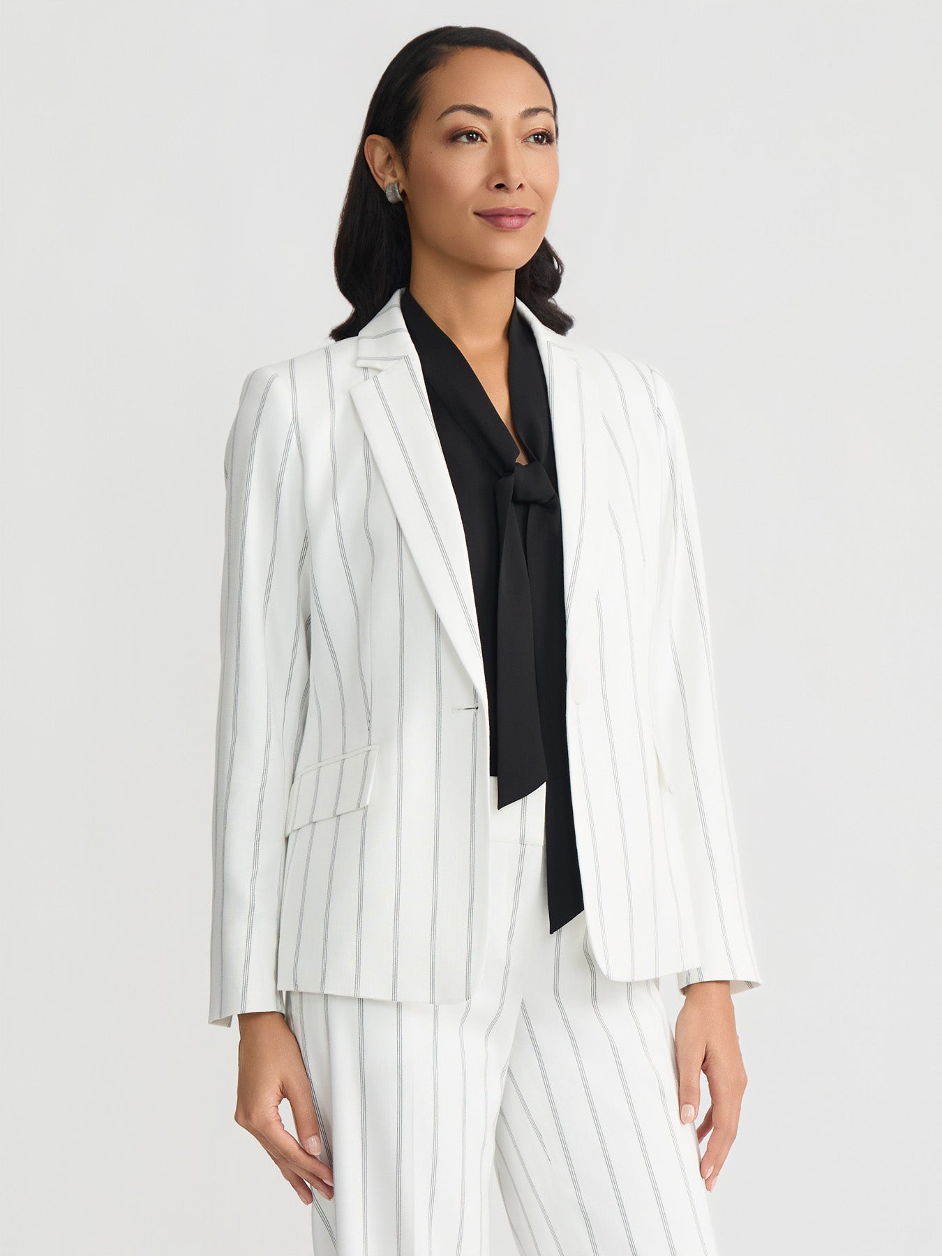 One Button Princess Seam Blazer display picture 1