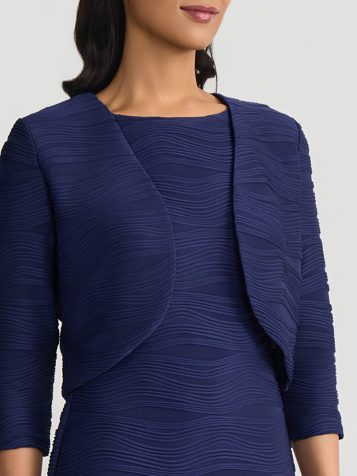 navy blue shrugs for dresses Stylish navyblue cotton Dress main image 1