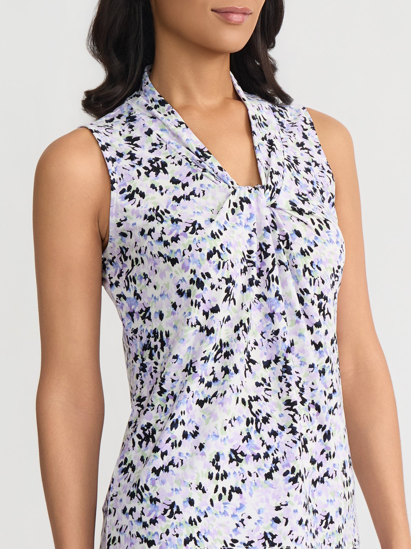 Knot Front Sleeveless Top