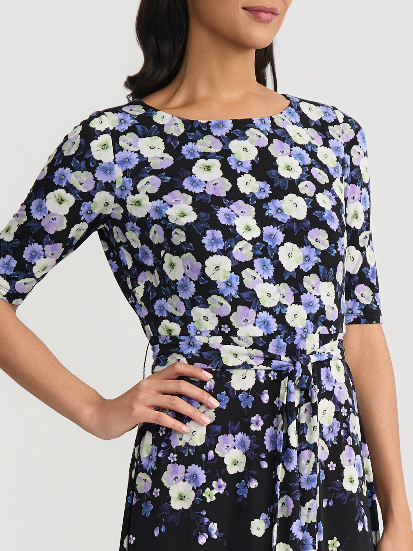 Short Sleeve Fit-and-Flare Dress Short Sleeve Fit-and-Flare Dress