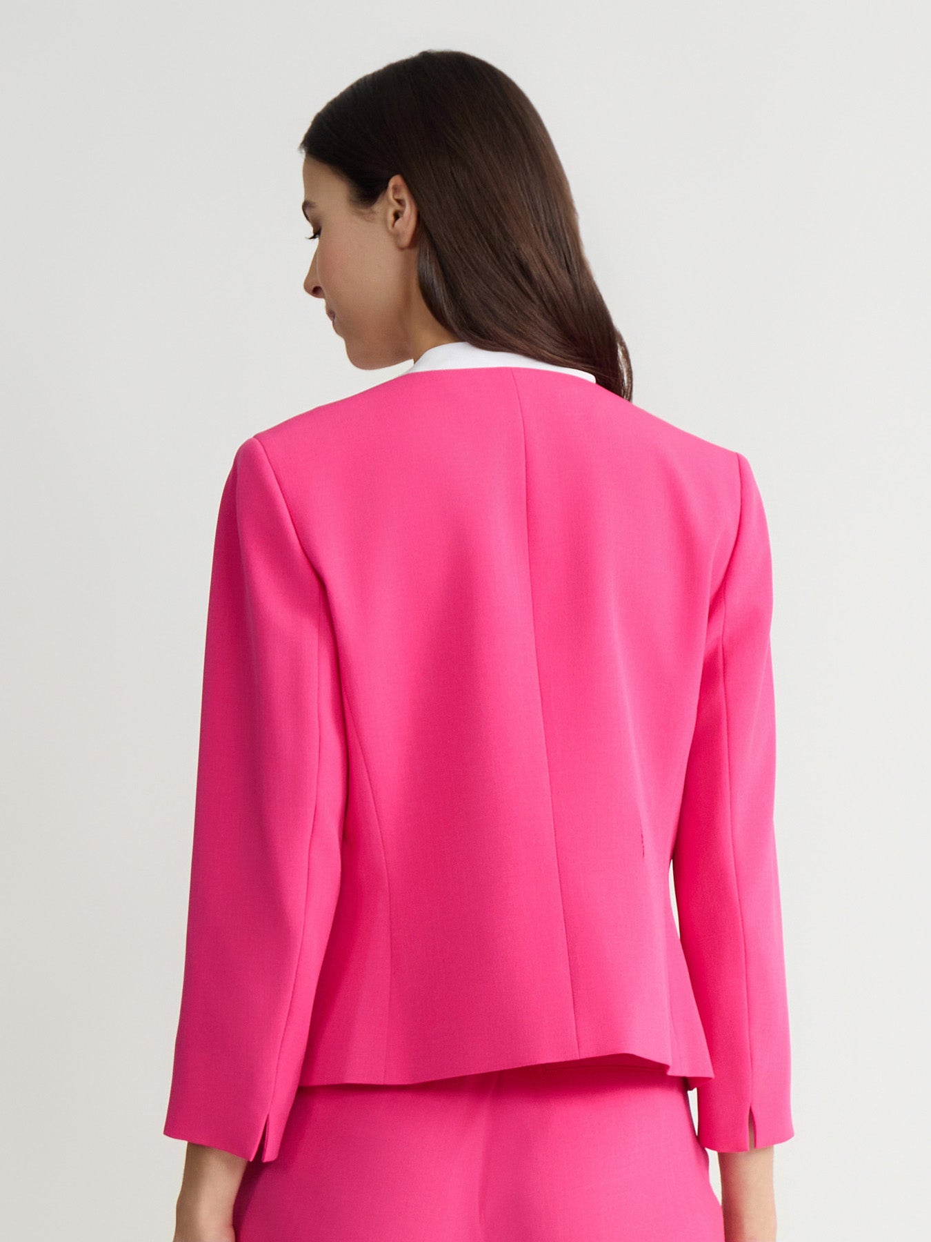 Open Front Seamed Jacket