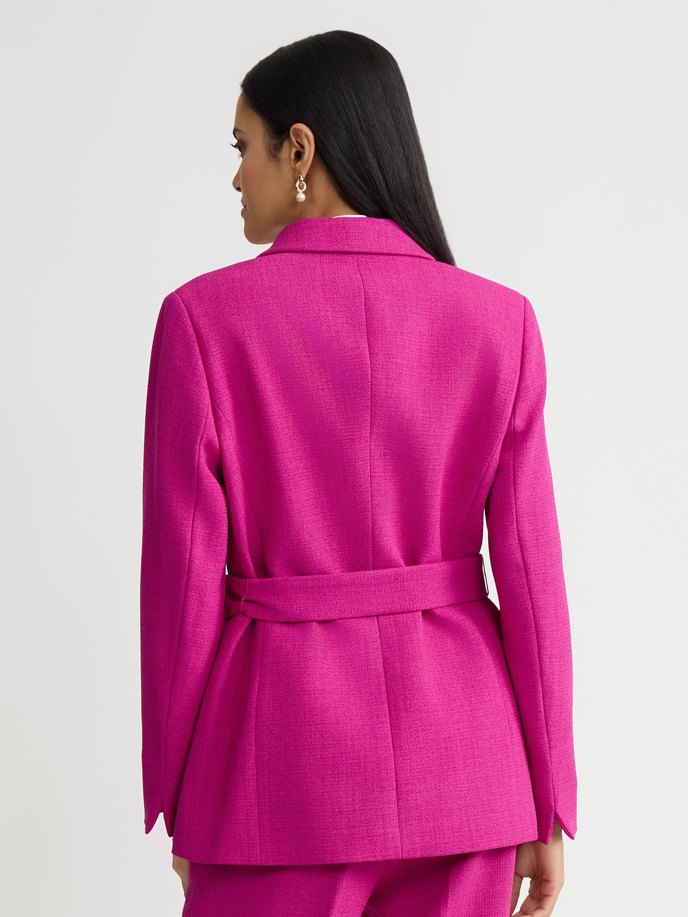 Belted Long Jacket