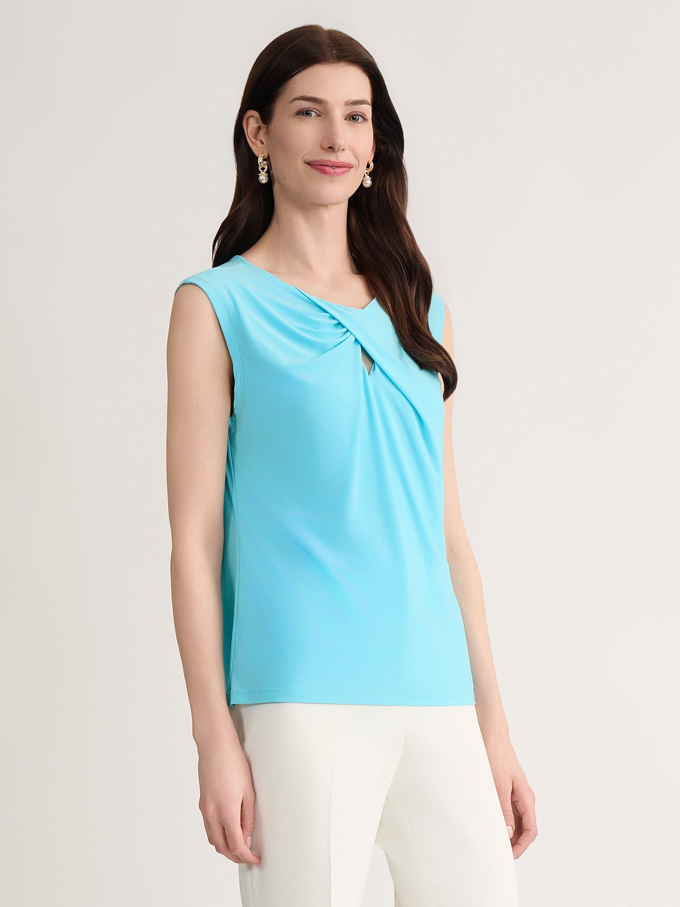Keyhole Twist Neck Top