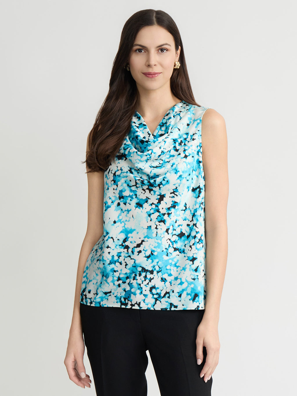 Petite Cowl Neck Top