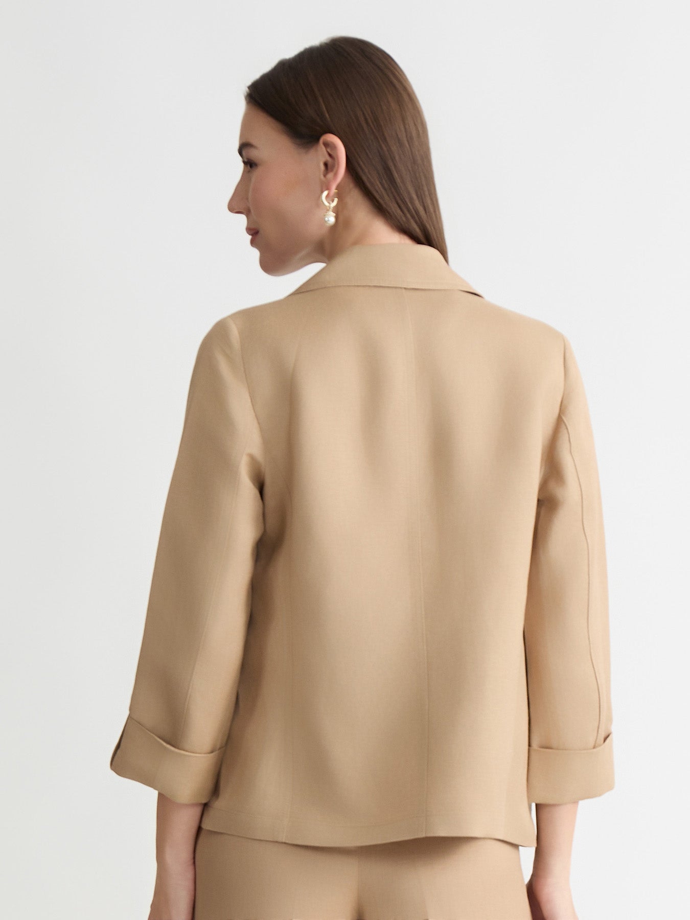 Petite Open Front Jacket