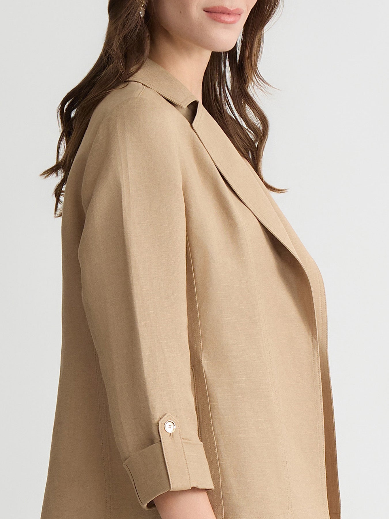 Open Front Lapel Jacket