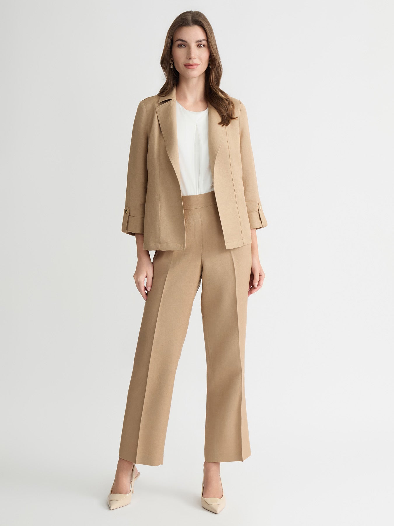 Open Front Lapel Jacket