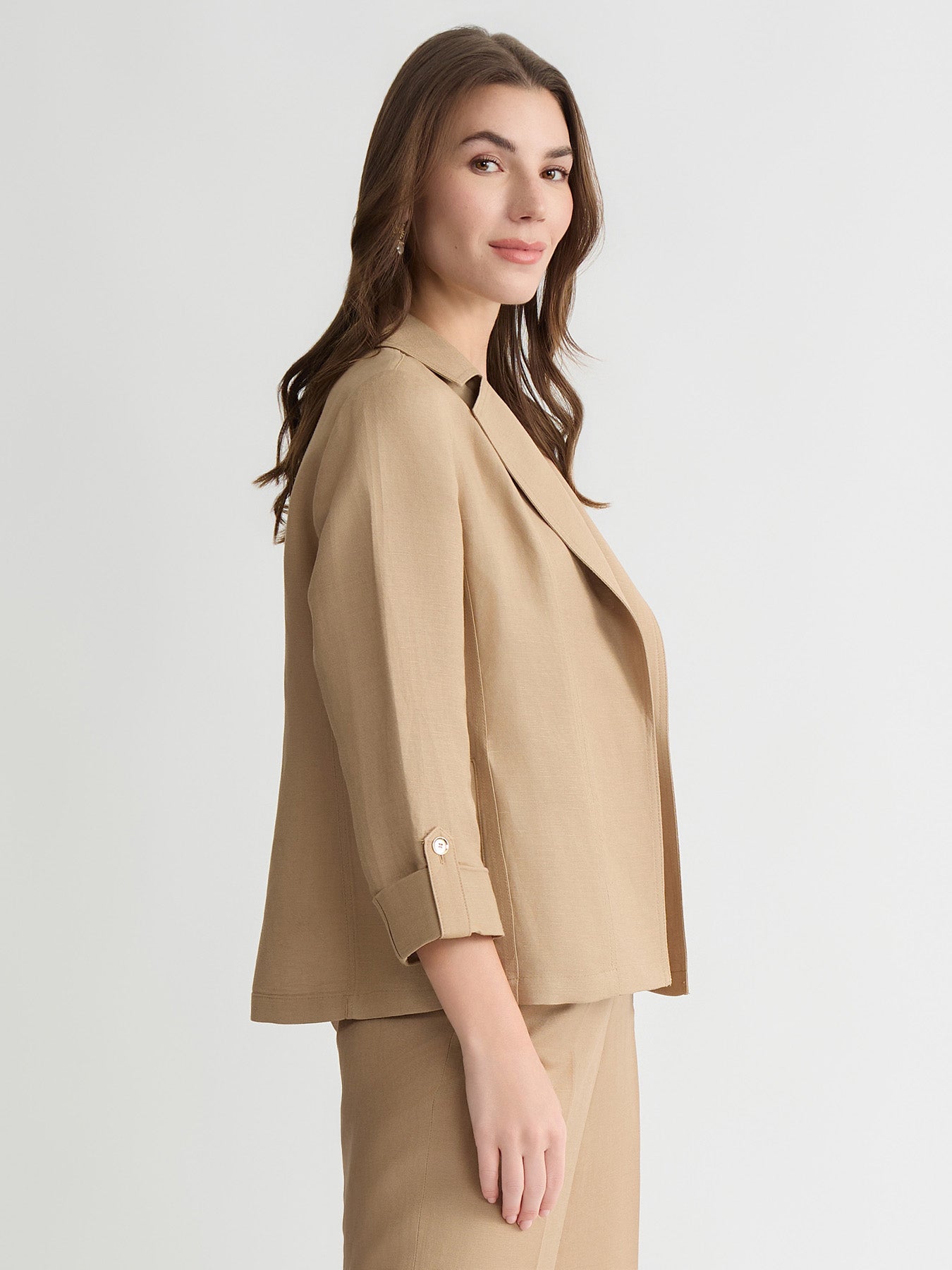 Open Front Lapel Jacket