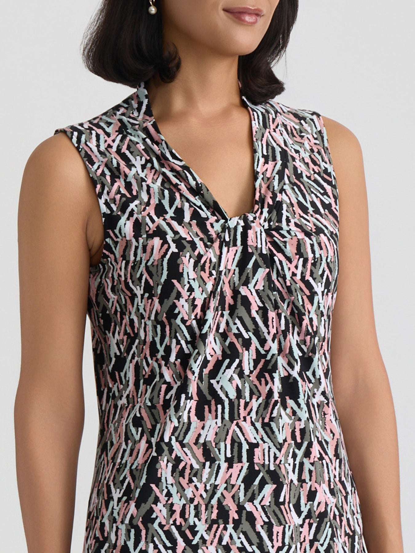 Knot Front Sleeveless Top