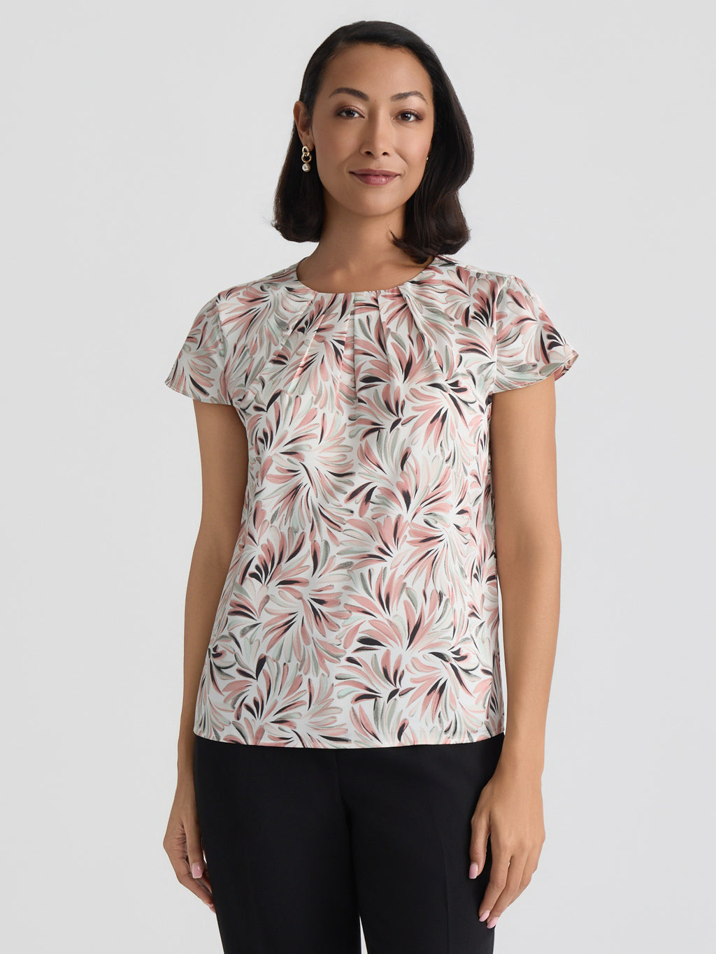 Pleat Neck Top