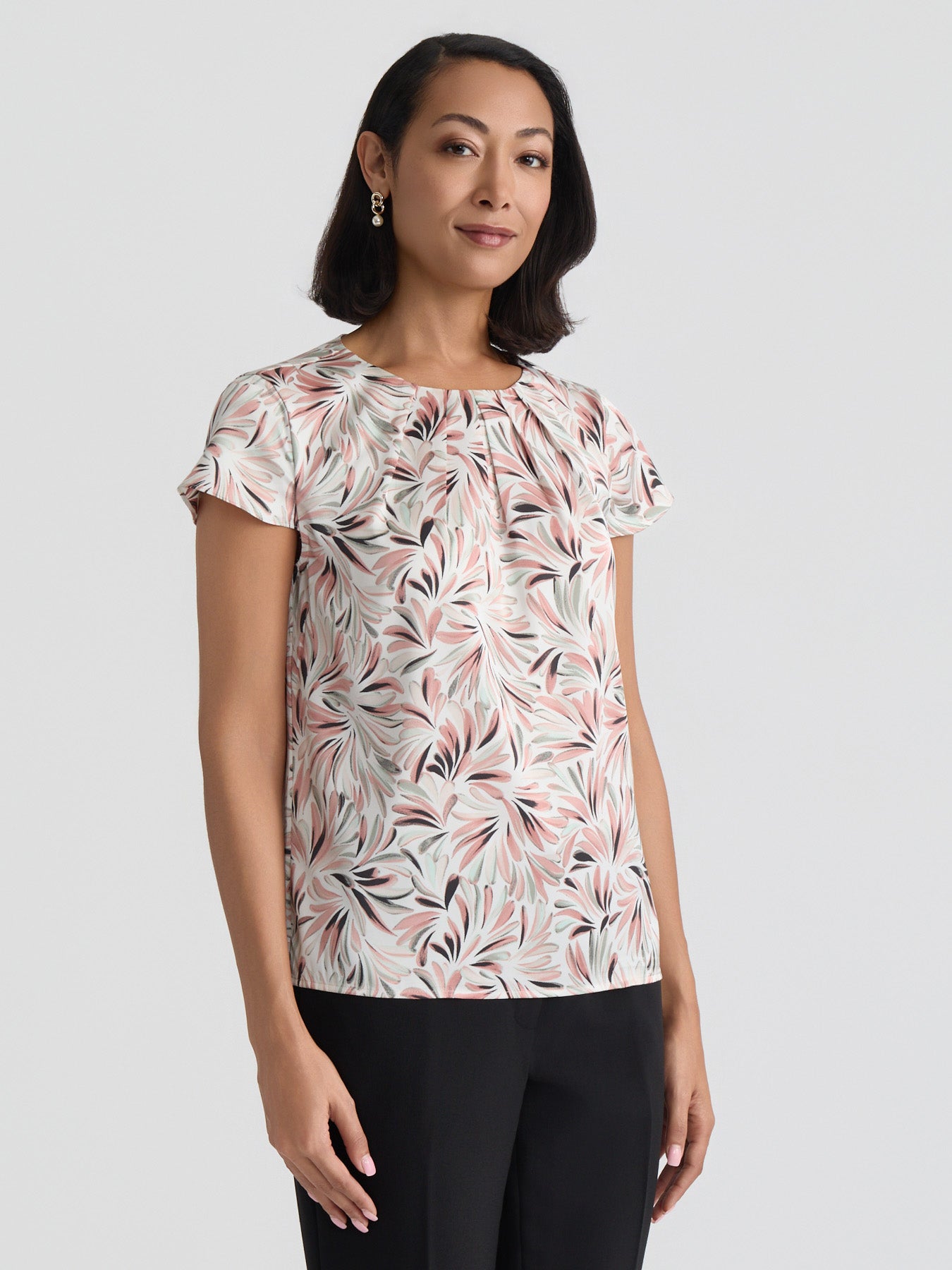 Pleat Neck Top