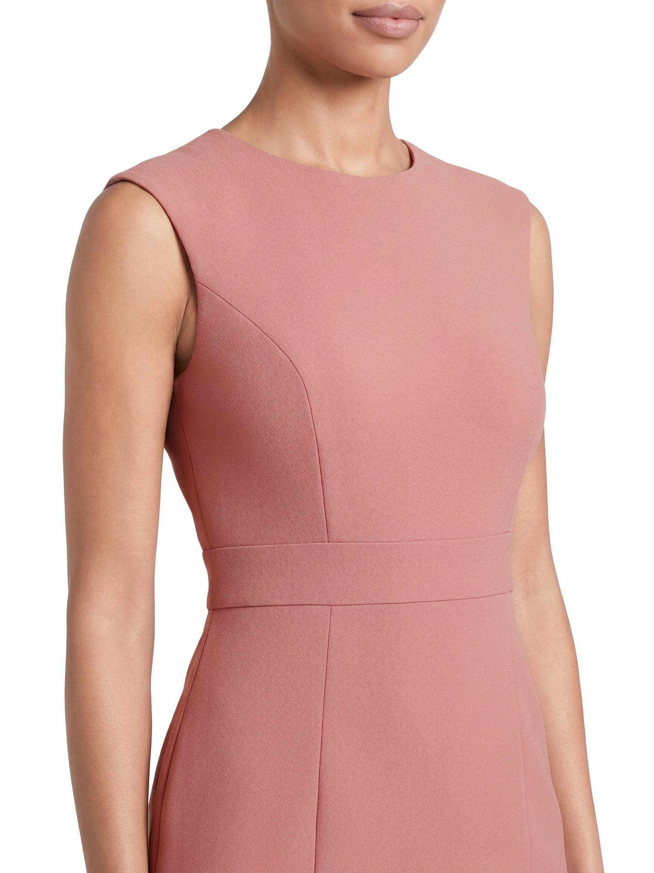 kasper pink sheath dress Kasper Women's Tie-Neck Sleeveless Sheath Dress, Regular & Petite