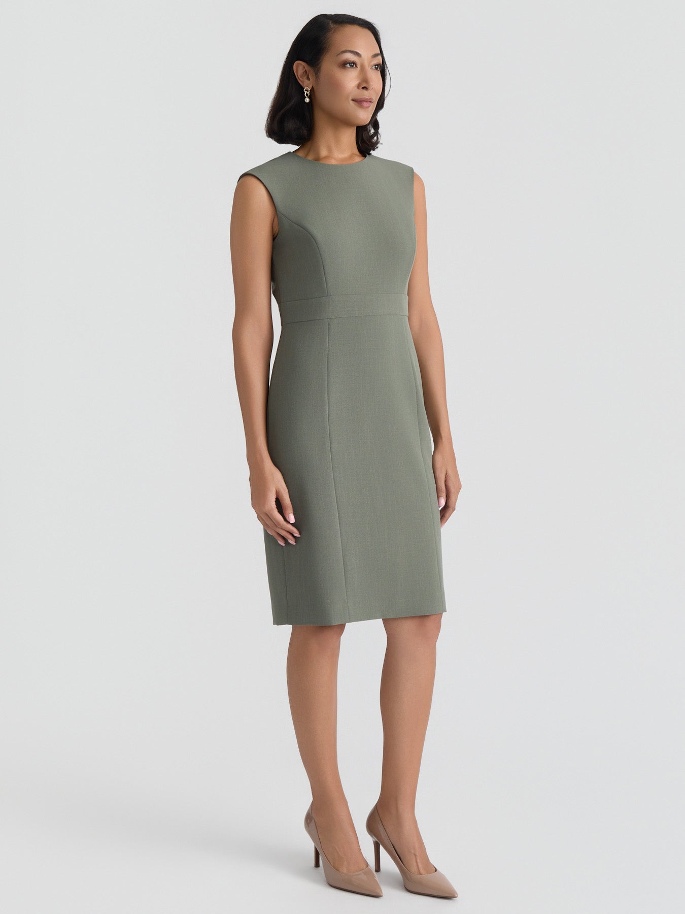 Kasper Women's Extended Cap Sleeve Sheath Dress, 8