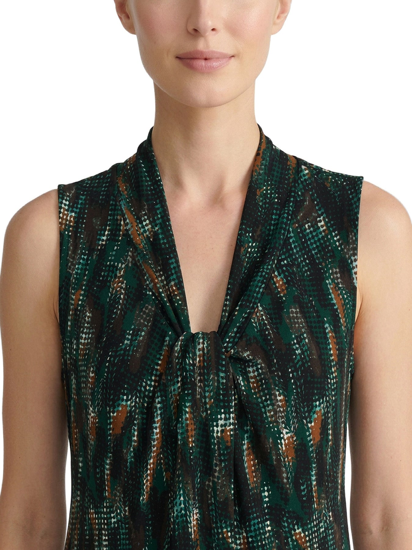 Knot Front Sleeveless Top