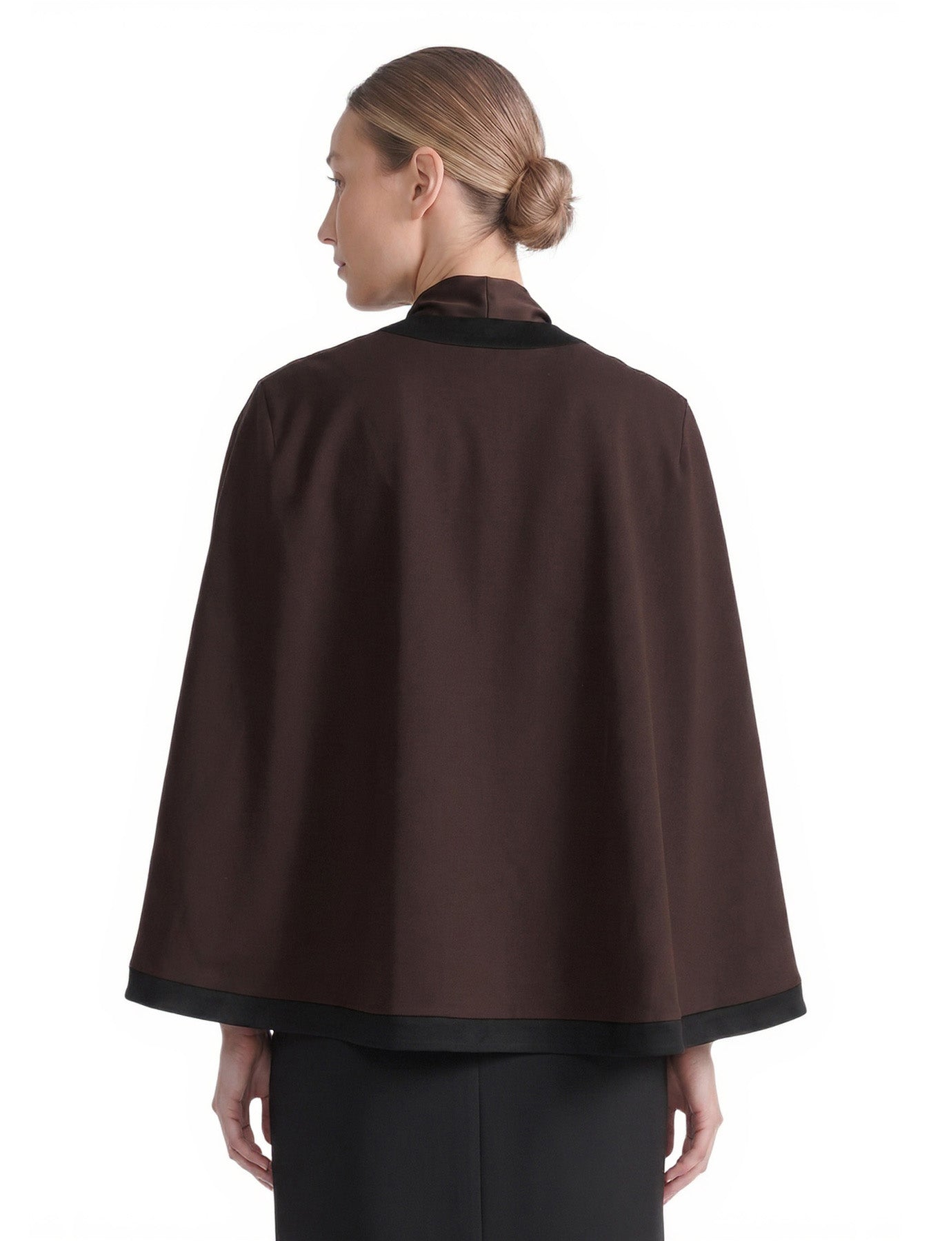 Mixed Media Open Front Cape