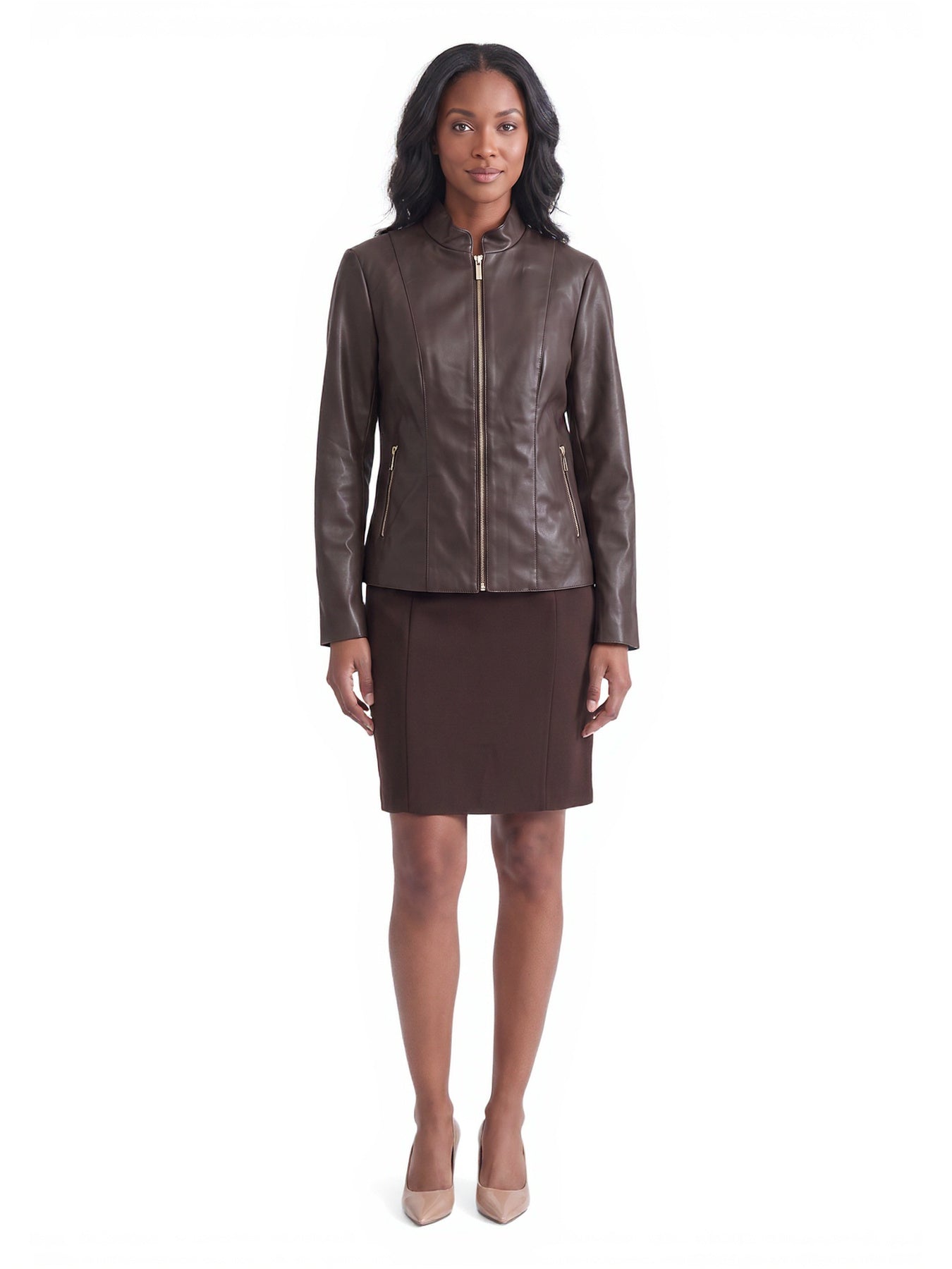 Vegan Leather Moto Jacket