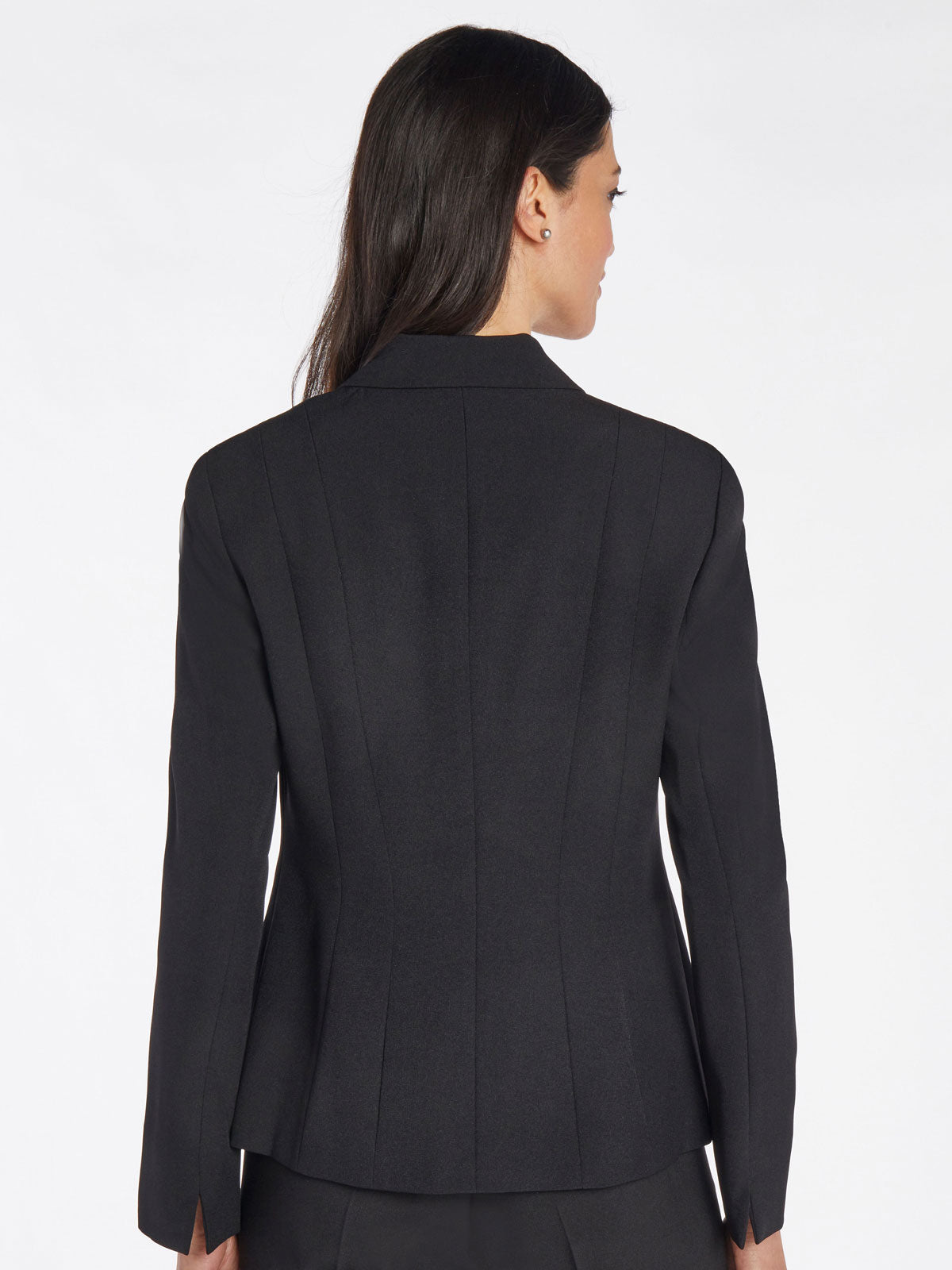 Clothing : Jackets : 'Gabri' Black Crepe Tailored Blazer