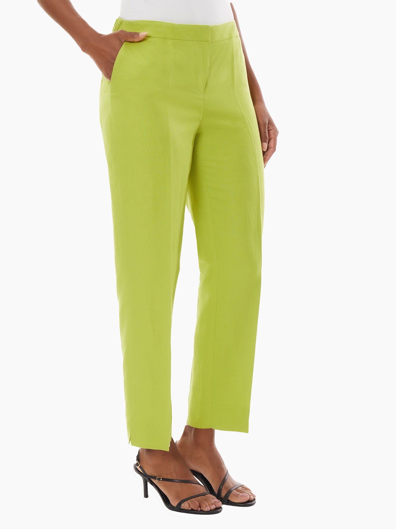 Bette & Court, Pants & Jumpsuits, Bette Court Size 6 Lime Green Capri  Pants